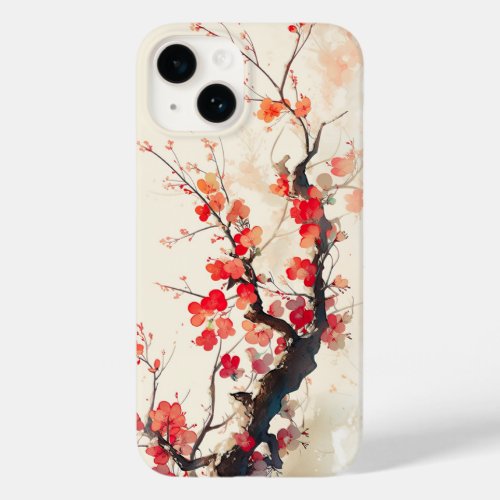 Poetic Plum Blossom Branch in Winter Case_Mate iPhone 14 Case