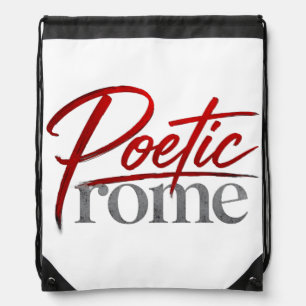 POETIC ROME DRAWSTRING BAG