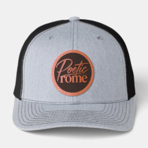 POETIC ROME LEATHER PATCH HAT