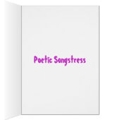 Poetic Songstress Cards (Inside (Right))