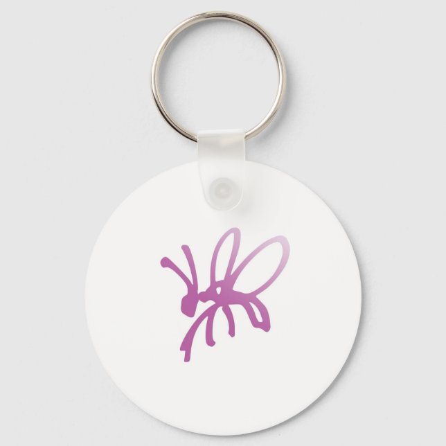 Poetica Bug Pink Keychain (Front)