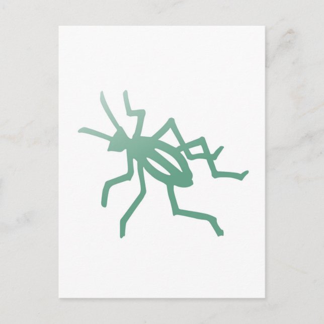Poetica Green Cricket Postcard (Front)