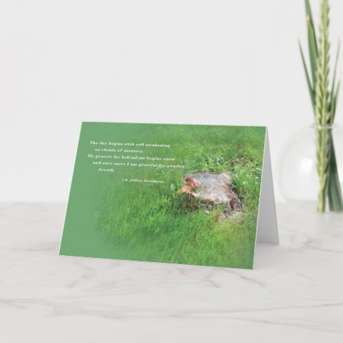 Poetry and nature greeting card