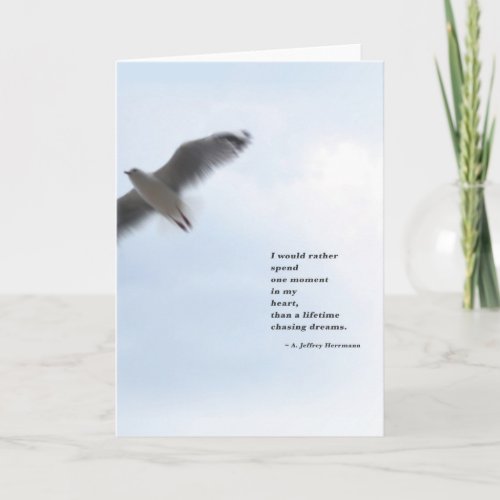 Poetry and sky greeting card