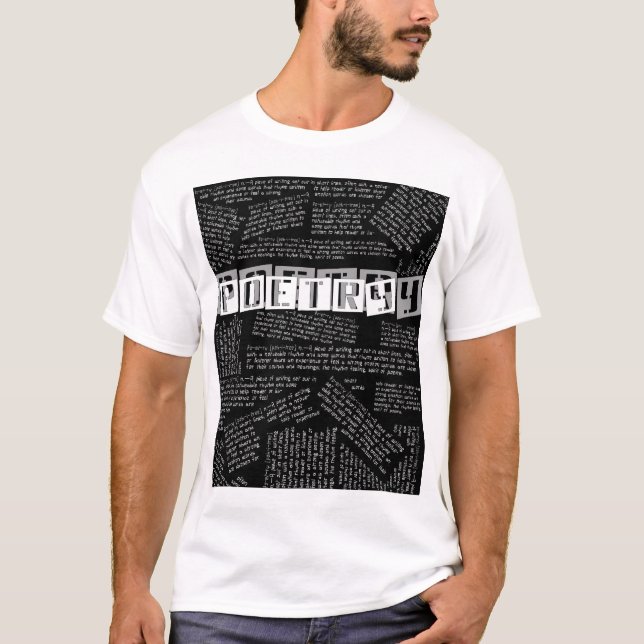 POETRY Black T-Shirt (Front)