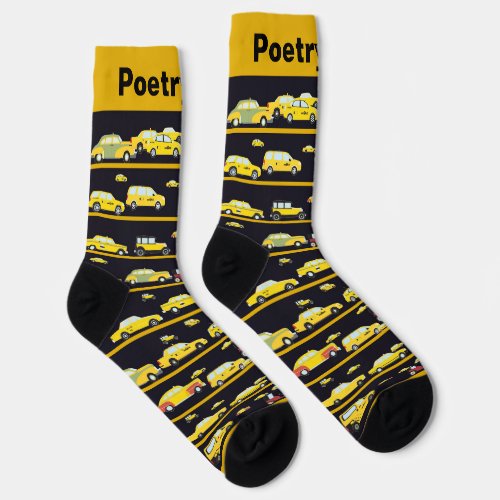 Poetry Cab Socks