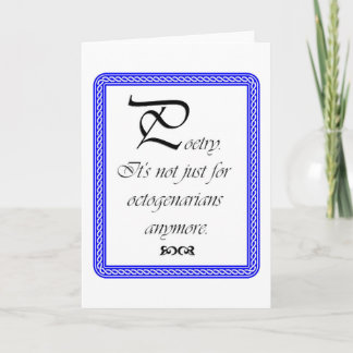 Poetry card