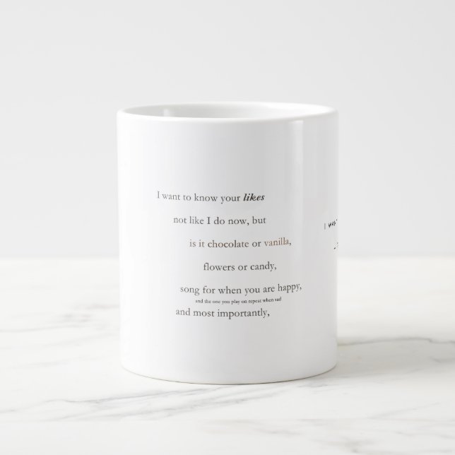 Poetry Coffee Mug (Front)