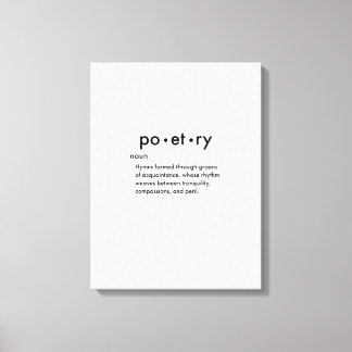 Poetry Definition Quote Wall Art