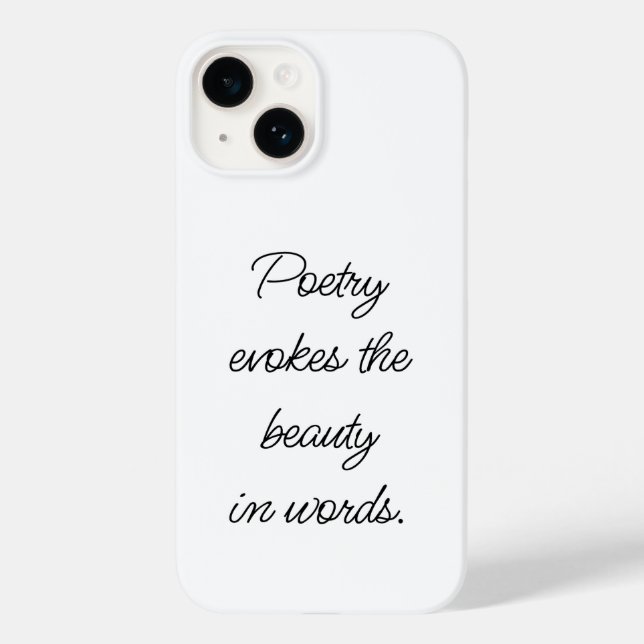 Poetry Evokes iPhone Case (Back)