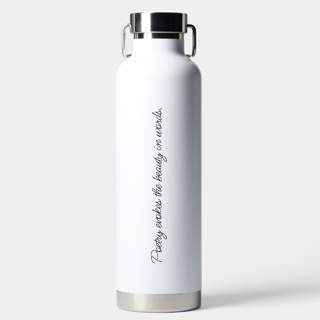 Poetry Evokes Vacuum Insulated Bottle (Front)