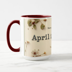 Poetry in Bloom Modern Botanical Poetry Mug