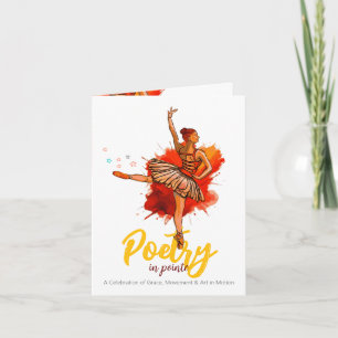 Poetry in Pointe Ballet Recital Performance Invi Invitation