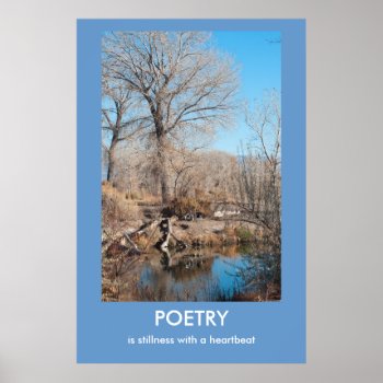 Poetry Inspirational Nature Photo Poster by bluerabbit at Zazzle