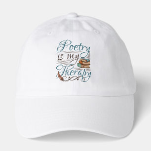 Poetry Is My Therapy Poet Poem Writer Hat