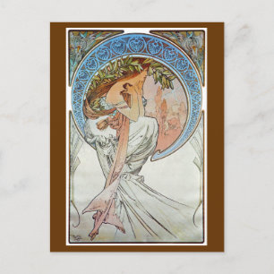 Poetry, Mucha Postcard