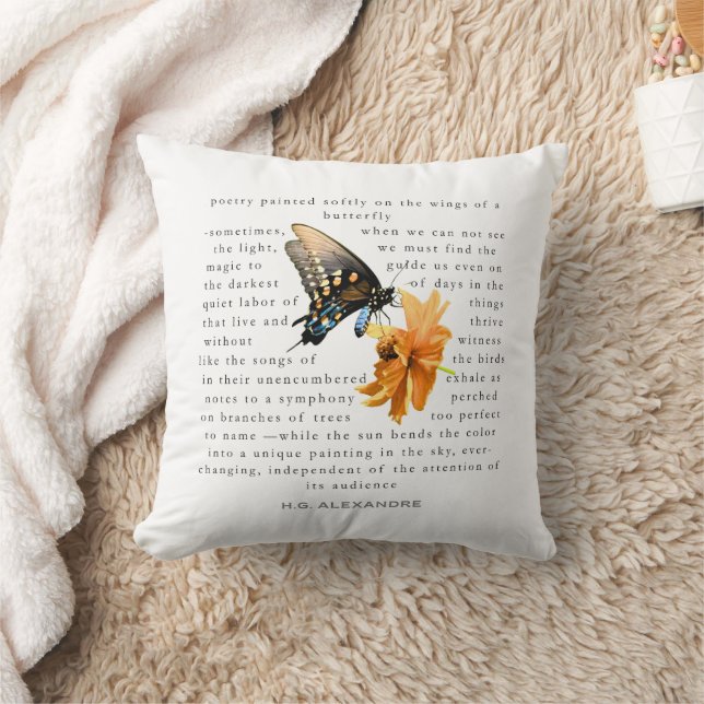 Poetry Painted Softly – Pillow by H.G. Alexandre (Blanket)
