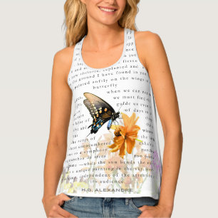 Poetry Painted Softly–Tank Top, by H.G. Alexandre Tank Top