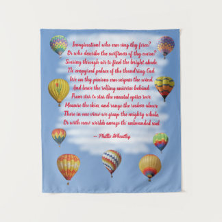Poetry Phillis Wheatley Hot Air Balloons Tapestry