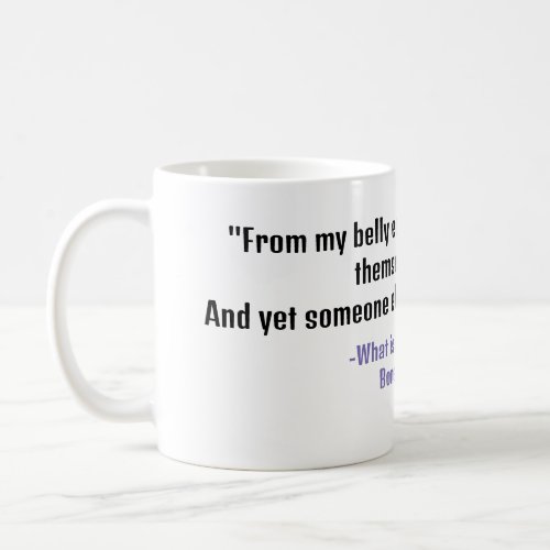 Poetry Quote On Climate Justice  Feminism White Coffee Mug