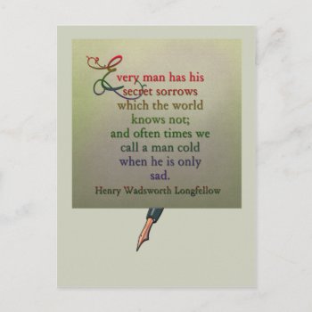 Poetry Quote Wisdom Postcard by dickens52 at Zazzle