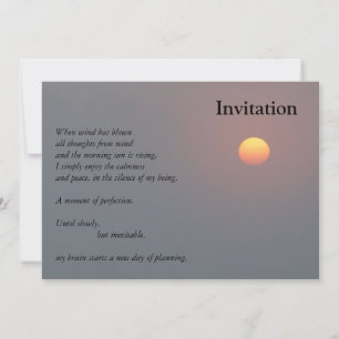 Poetry - Rising Sun Invitation