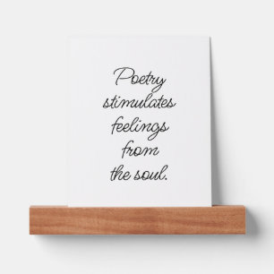 Poetry Stimulates Picture Ledge