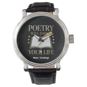 Poetry Will Save Your Life Funny Poet & Literature Watch