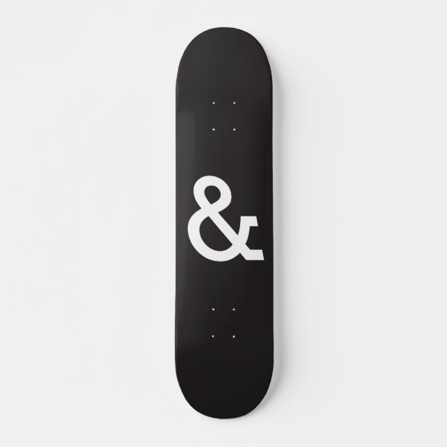Poets and Thieves "The Name" Black Skateboard Deck (Front)