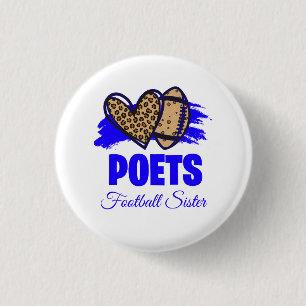 Poets Football Button - Customizable