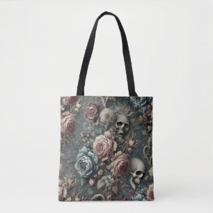 🪦 Poets Pending – Gothic Victorian Tote Bag