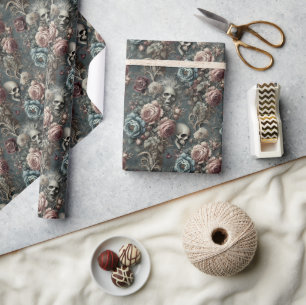 🪦 Poets Pending – Gothic Victorian Wrapping Paper