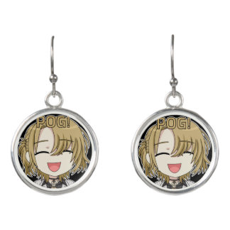 Pog! Chibi Earrings - Luca Kaneshiro Fanart