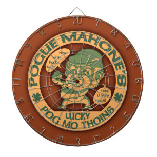 Pog Mo Boxer Dartboard With Darts