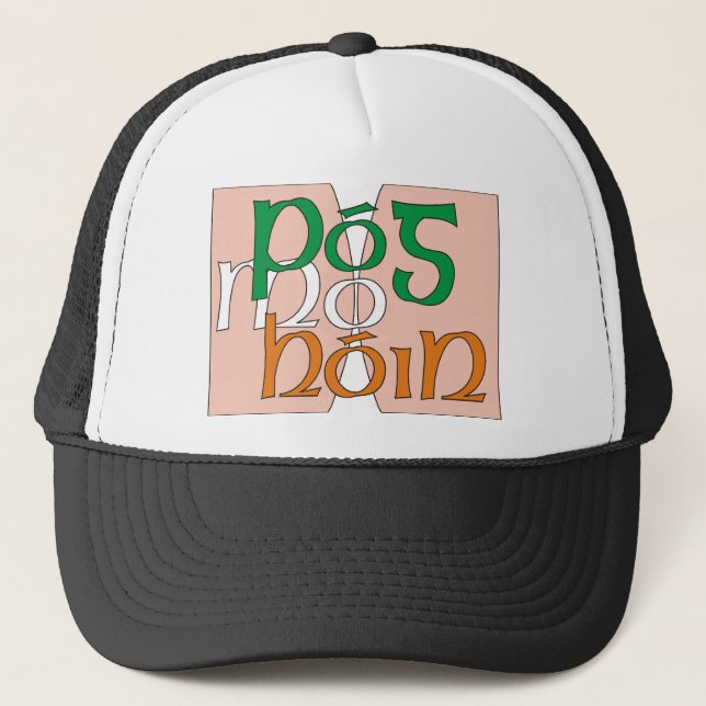 Pog mo hon trucker hat (Front)
