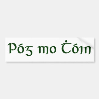 Póg mo Thóin Bumper Sticker