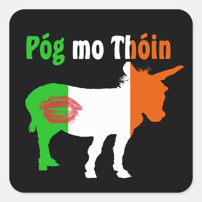 Pog Mo Thoin - Irish Humor Square Sticker (Front)