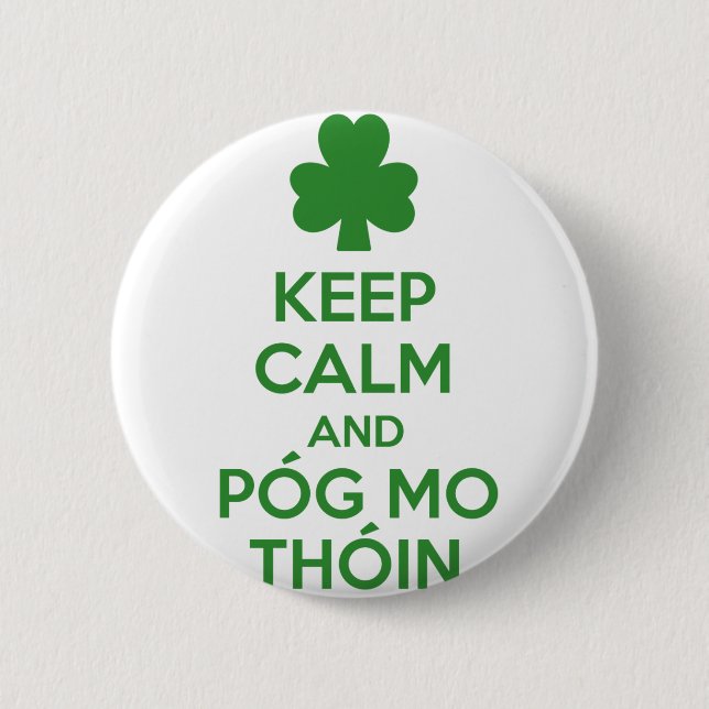 Pog mo thoin pinback button (Front)
