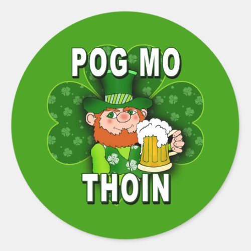 POG MO THOIN Tshirts and Products Classic Round Sticker