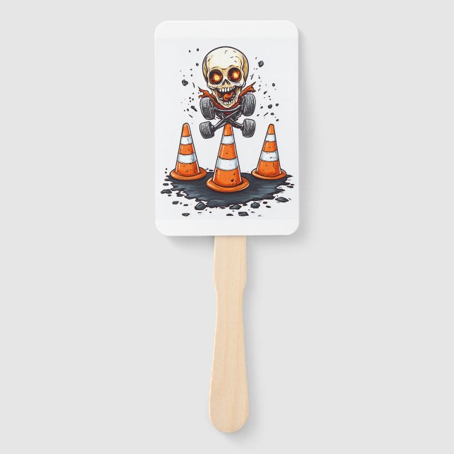 Pogo Bones � Crazy Skeleton on the Move Hand Fan (Front)