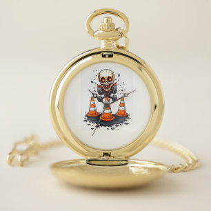 Pogo Bones � Crazy Skeleton on the Move Pocket Watch