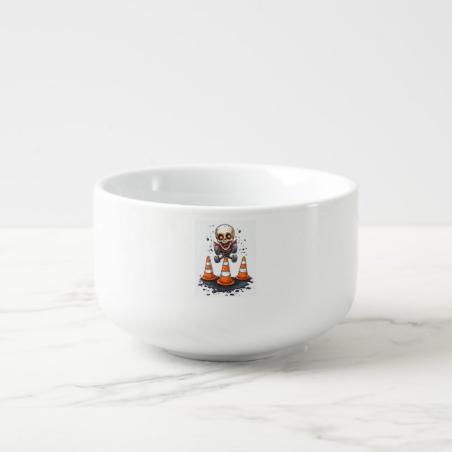 Pogo Bones � Crazy Skeleton on the Move Soup Mug (Front)