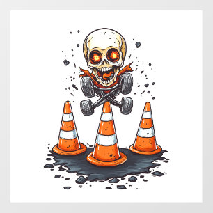 Pogo Bones � Crazy Skeleton on the Move Wall Decal