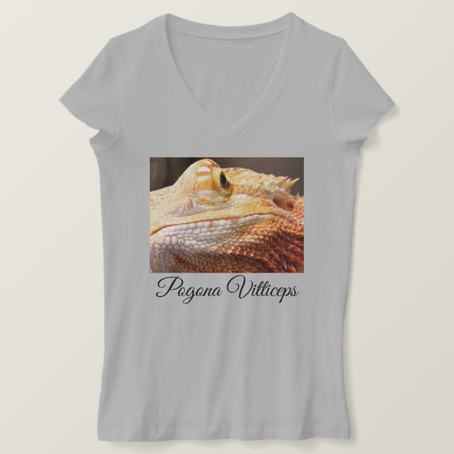 Pogona Vitteceps t-shirt bearded dragons pets (Design Front)