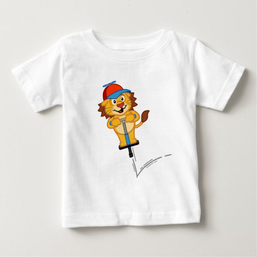 Pogostick Lion Baby T_Shirt