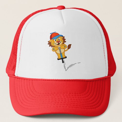 Pogostick Lion Trucker Hat