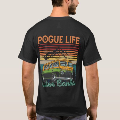 Pogue Life Outer Banks Vintage Hippie Camping T_Shirt