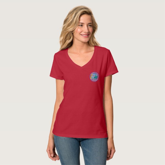 Pogue Life | Women V-Neck T-Shirt (Front Full)