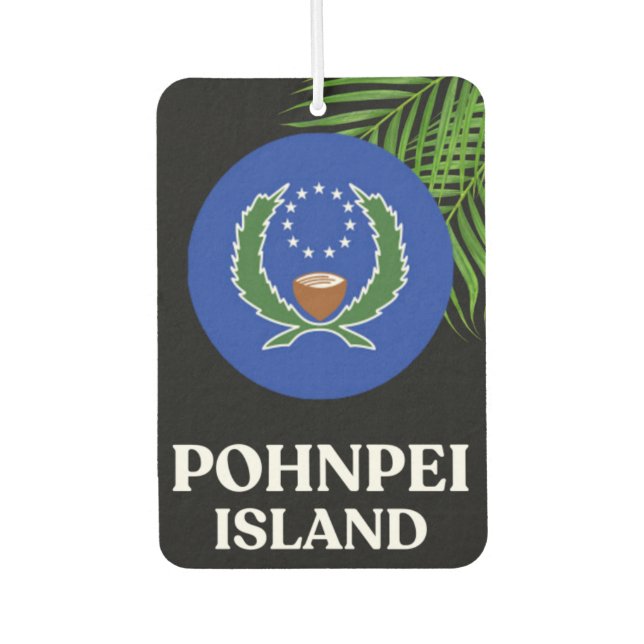 Pohnpei Micronesian Car Accessory Air Freshener (Front)