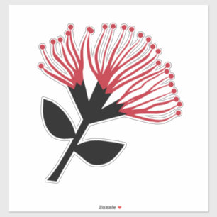 Pohutukawa Flower , New Zealand Sticker